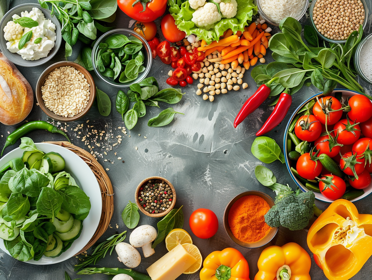 Свіжі овочі та фрукти для здорового харчування